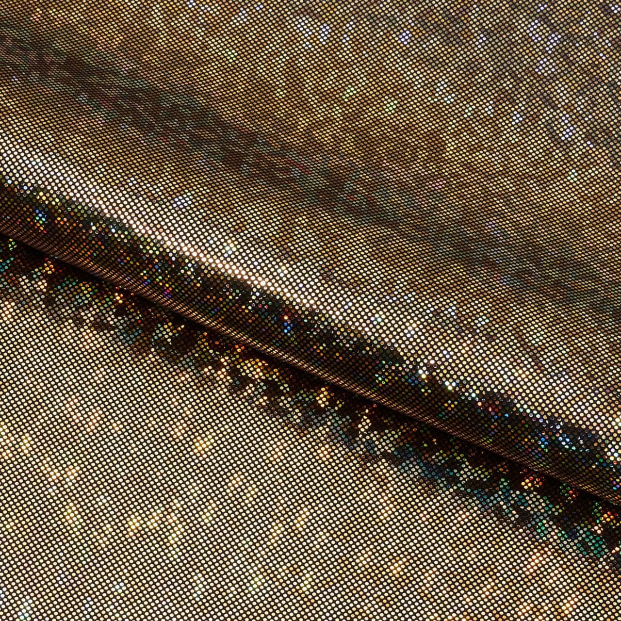1 Yard Shattered Glass Foiled Spandex 4 Way Stretch Holographic Fabric 54 Inch Width